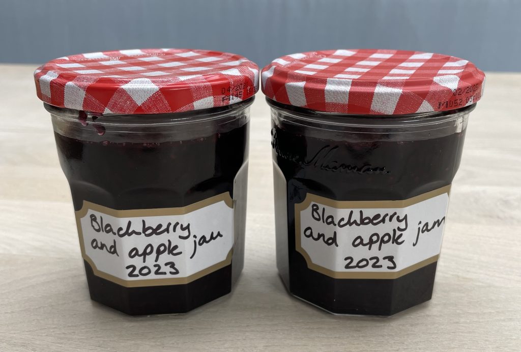 Blackberry and apple jam